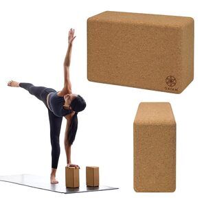 Yoga Blocks (2 Count), Sustainable & Sturdy Cork Yoga Blocks for Support